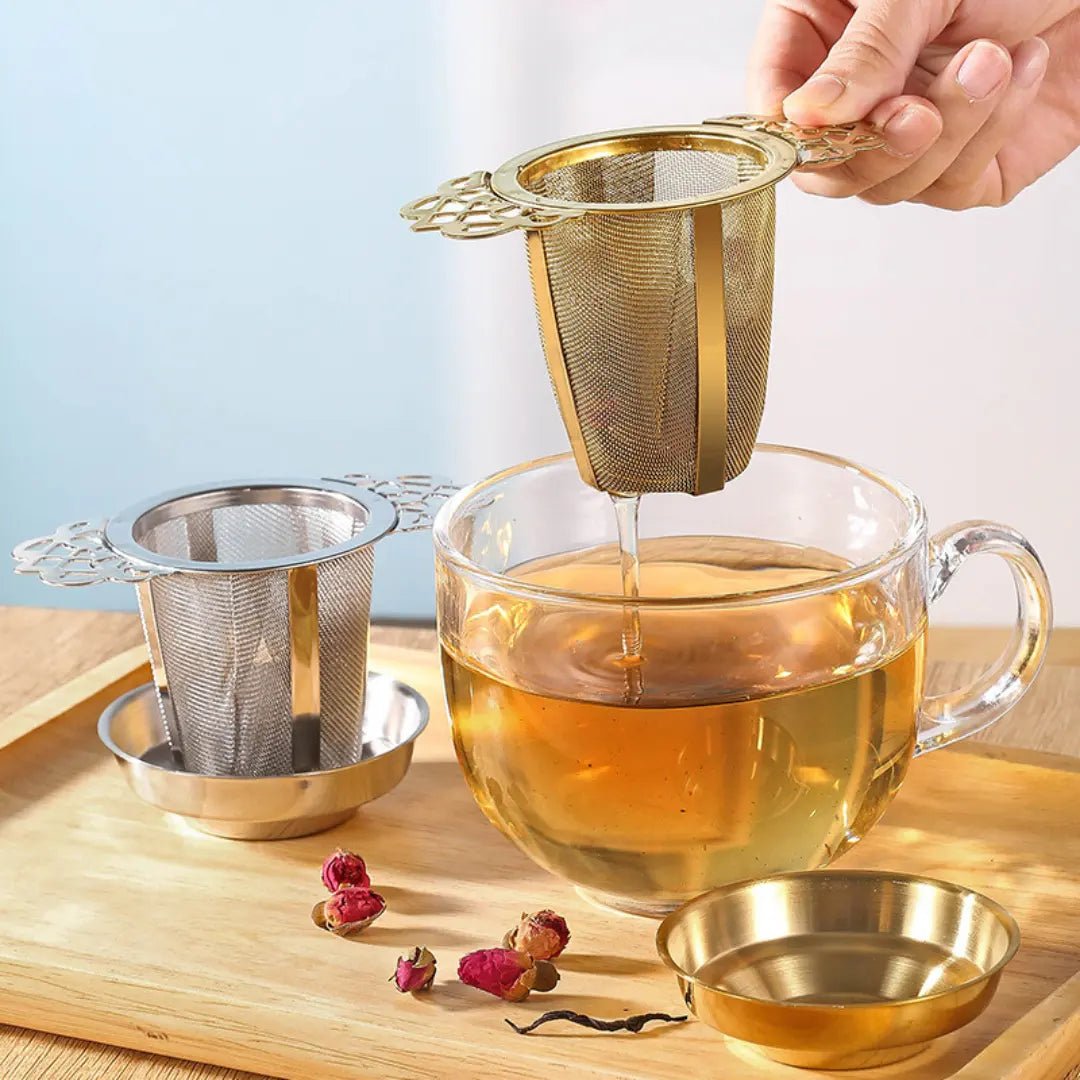 Tea Infuser Gold & Silver | Tavalon Tea Australia