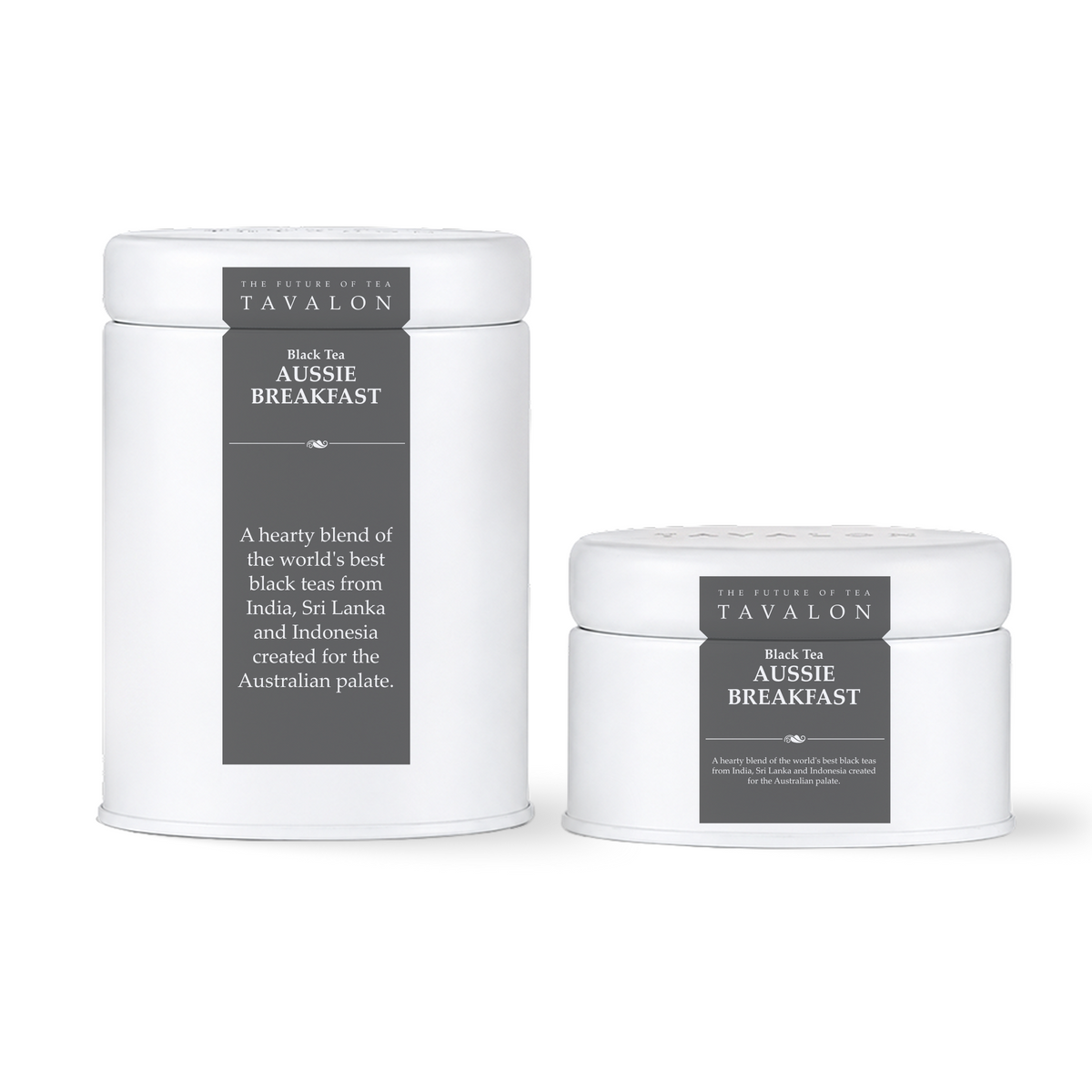 Aussie Breakfast Loose Leaf Large and Small Tin | Tavalon Tea Australia