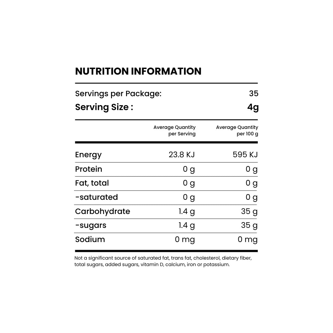 Cacao Latte Mix Powder Nutrition Information | Tavalon Tea Australia