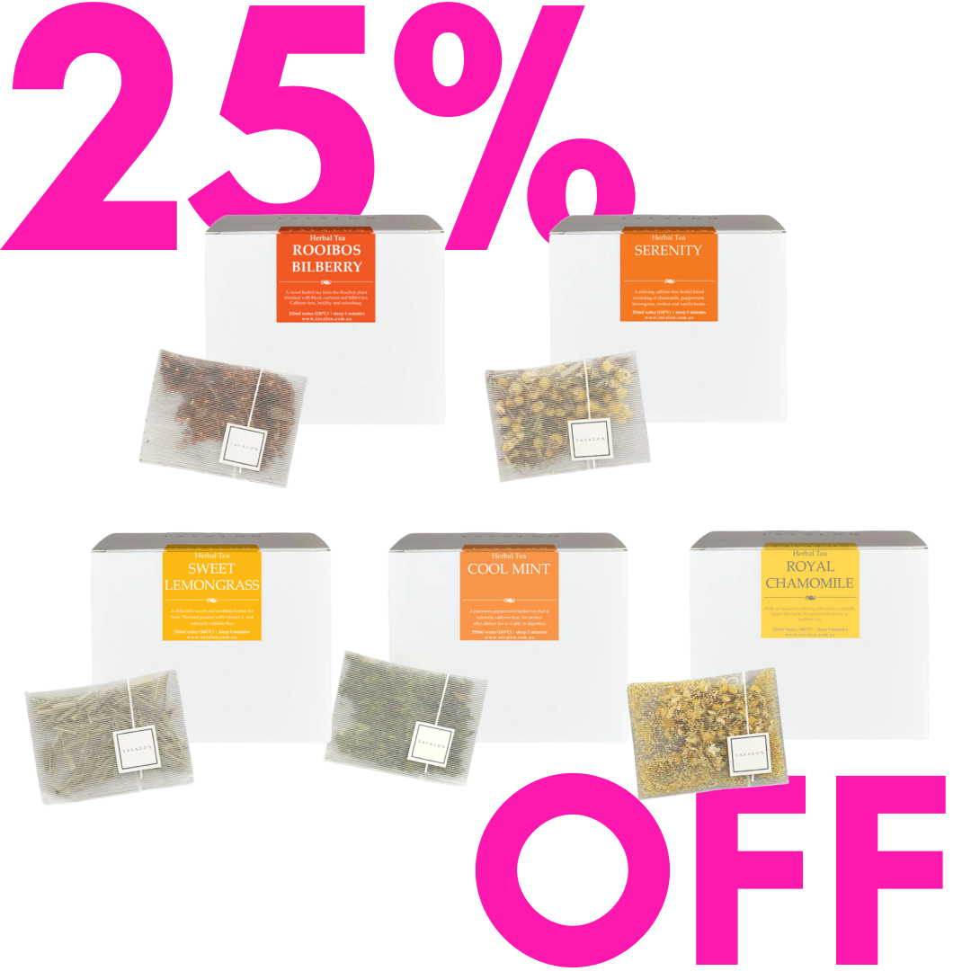 Tavalon's Tranquilli-Tea Pack-Bundle of 5 Best-Selling Herbal Teas