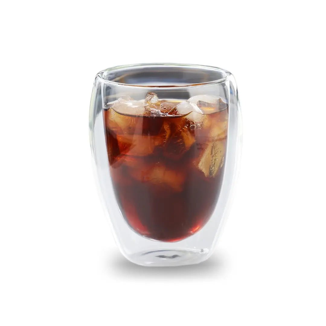 Medium-sized Sleek Double Wall Glass Cup | Tavalon Tea Australia