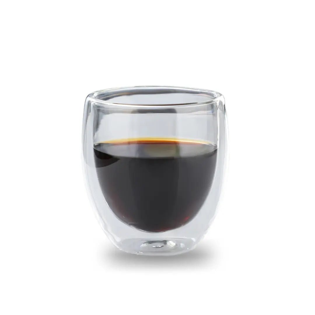 Medium-sized Sleek Double Wall Glass Cup | Tavalon Tea Australia