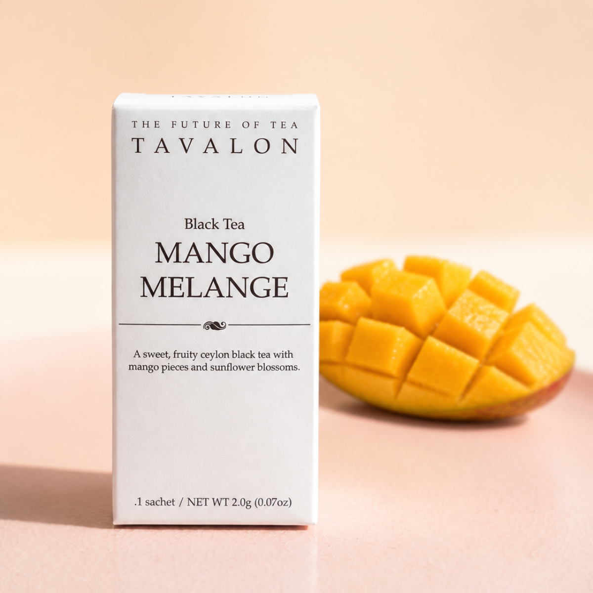 Mango Melange Teabag Front View | Tavalon Tea Australia