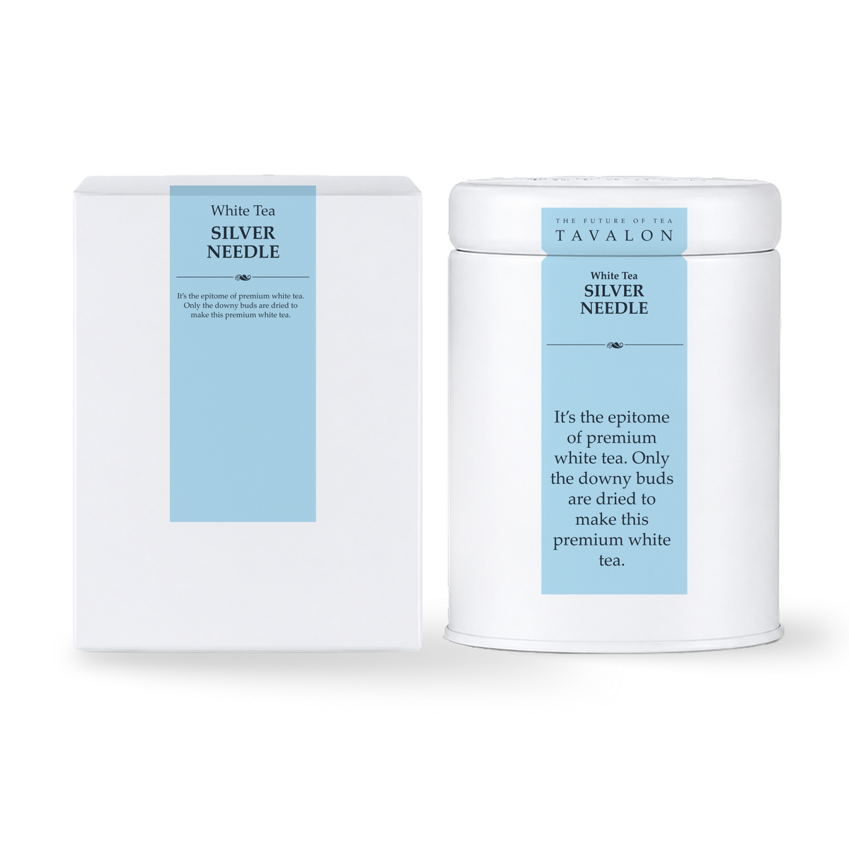 Silver Needle Large Pouch Tin | Tavalon Tea Australia