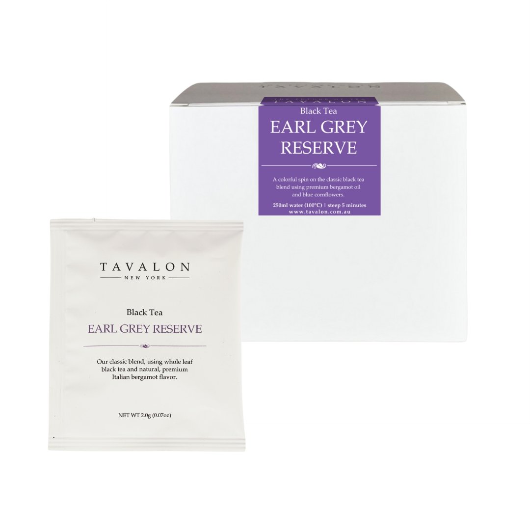 Earl Grey Reserve Wrapped Teabags | Tavalon Tea Australia