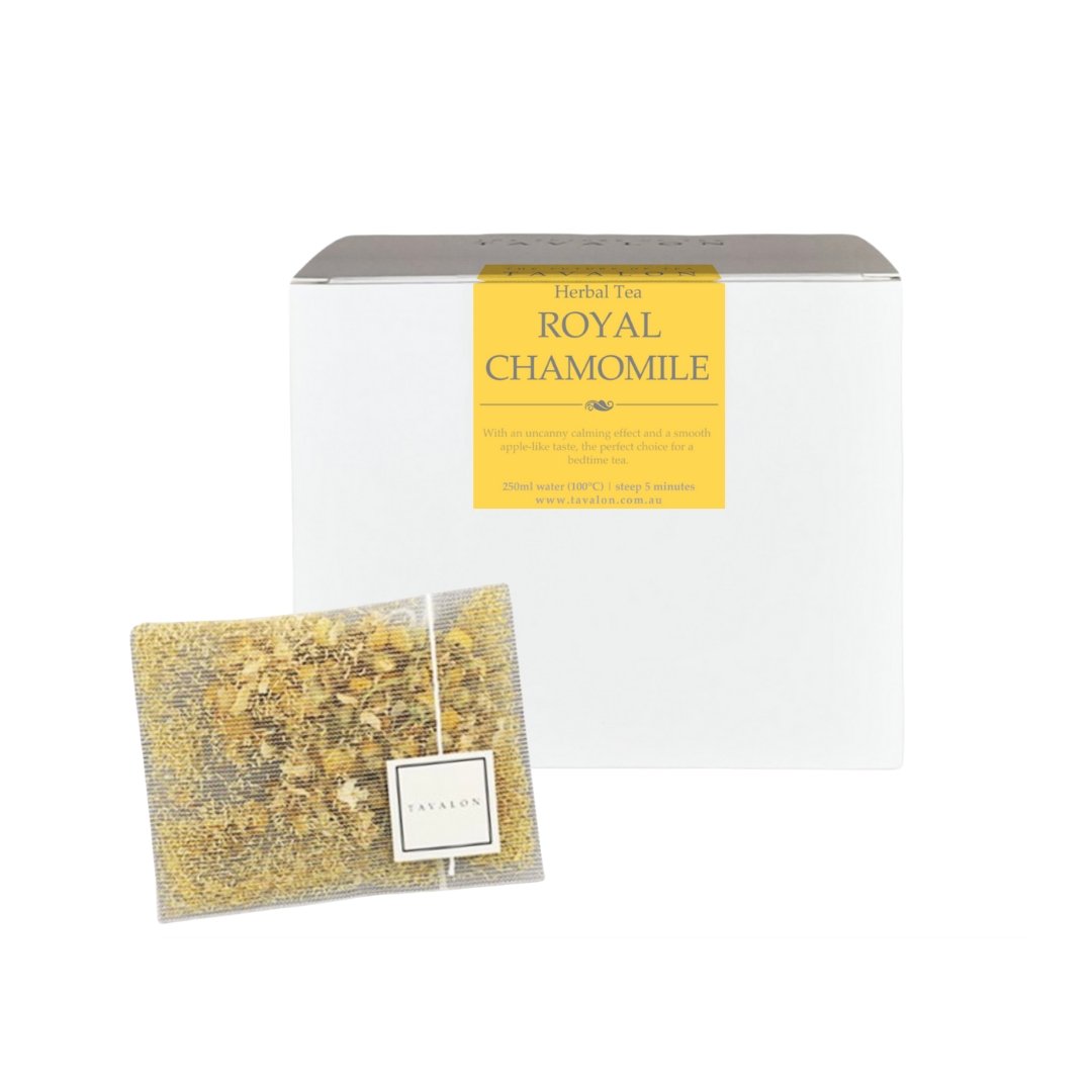 Royal Chamomile Teabag and Small Package | Tavalon Tea Australia