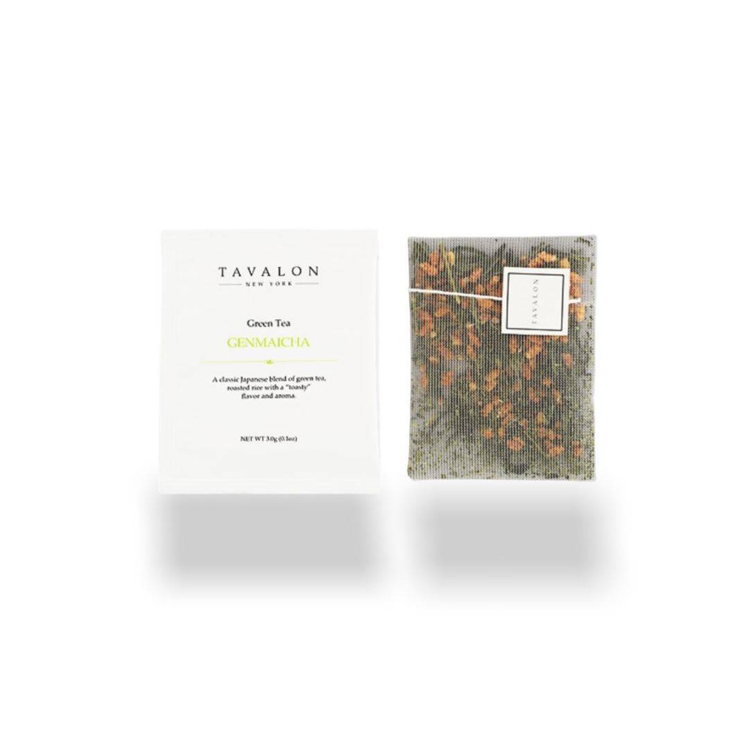 Genmaicha Wrapped Teabags | Tavalon Tea Australia
