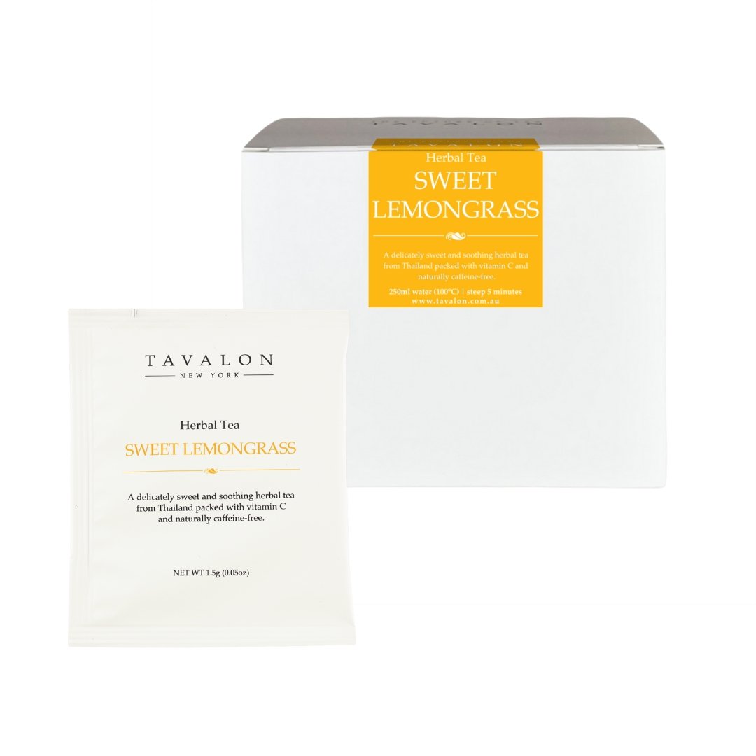 Sweet Lemongrass Wrapped Teabags | Tavalon Tea Australia