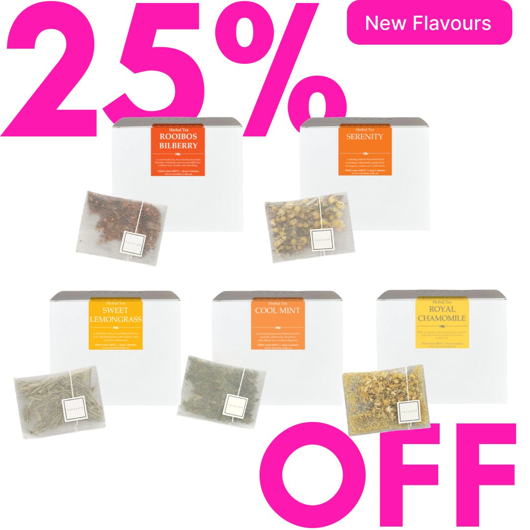 Tavalon's Tranquilli-Tea Pack-Bundle of 5 Best-Selling Herbal Teas