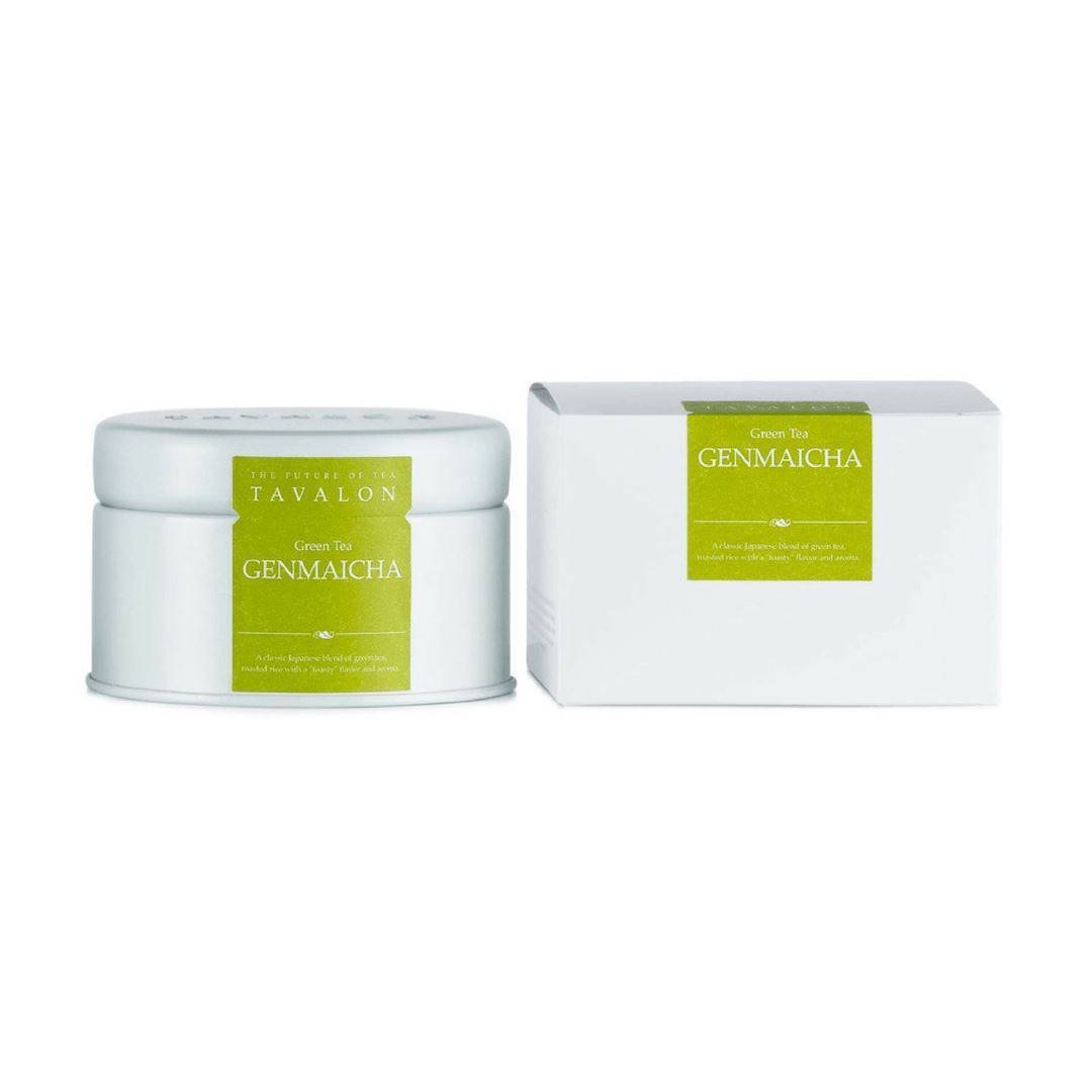 Genmaicha Small Tin & Package | Tavalon Tea Australia