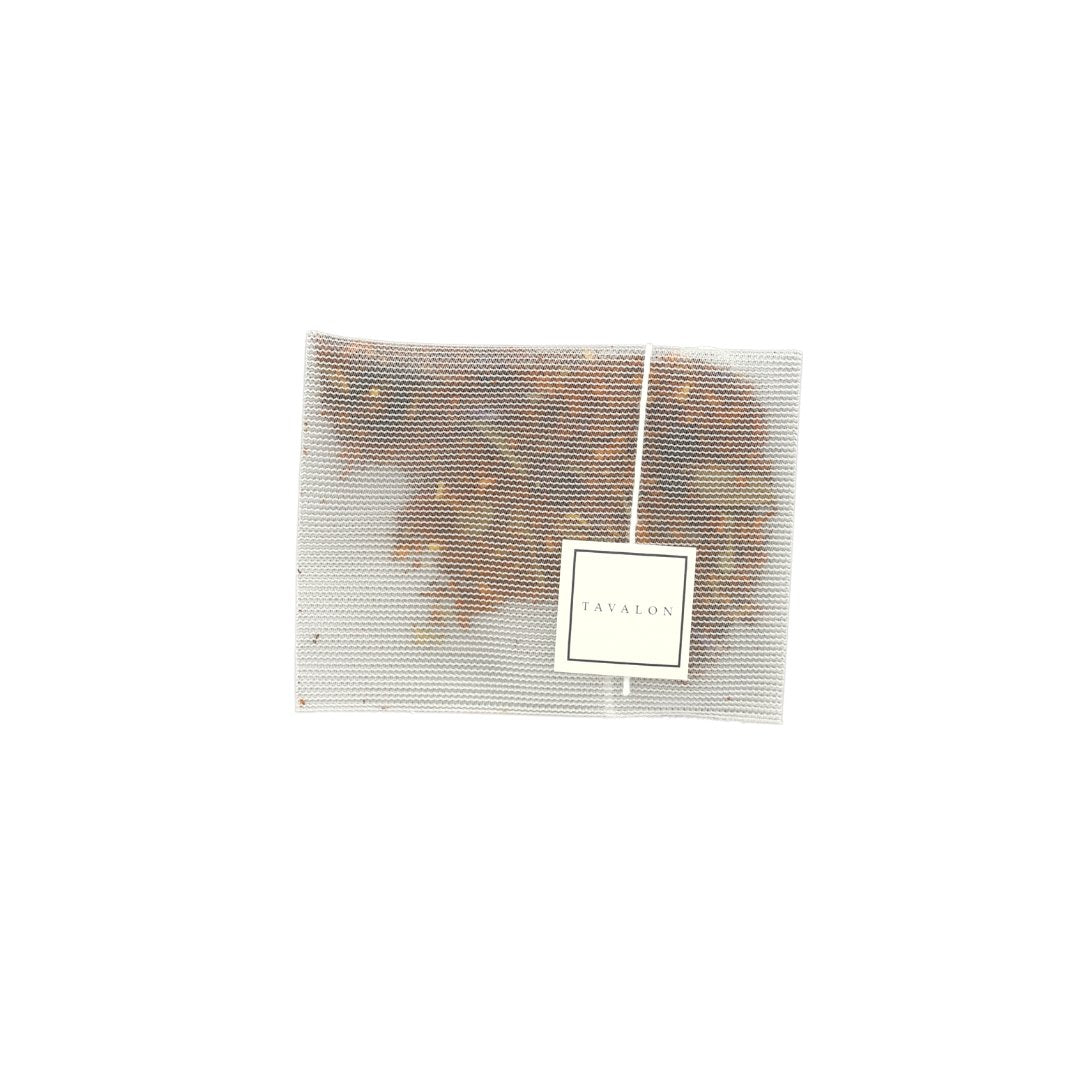 Rooibos Bilberry Teabags Close Up | Tavalon Tea