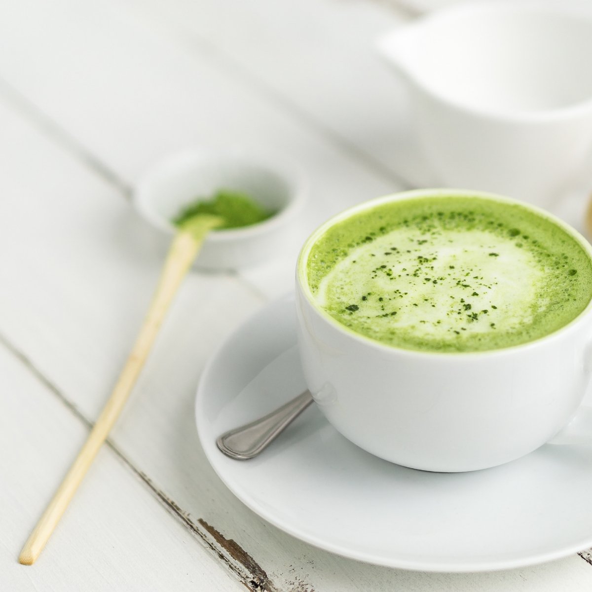Green Powder Tea in a Cup