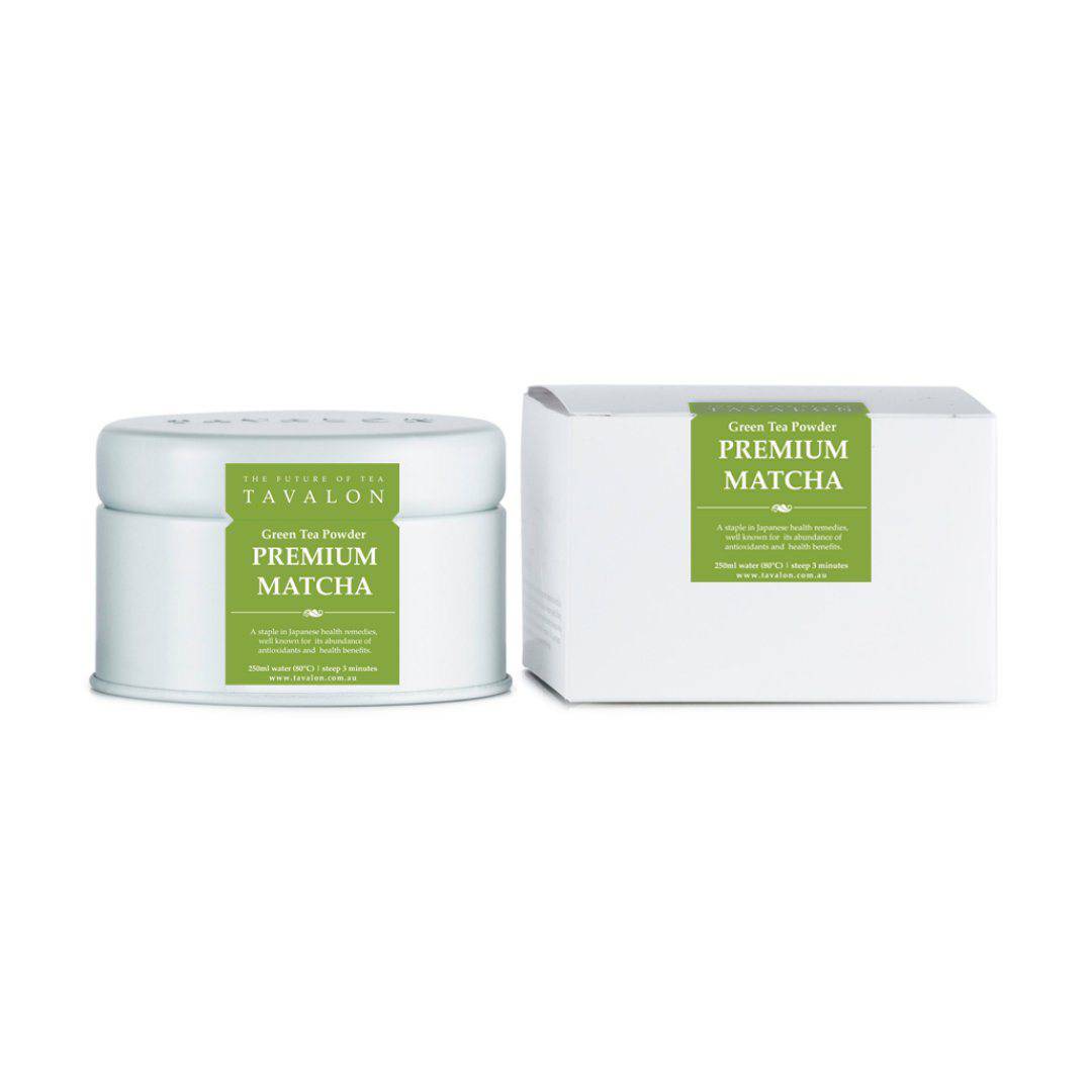 Premium Matcha Small Tin & Package | Tavalon Tea Australia