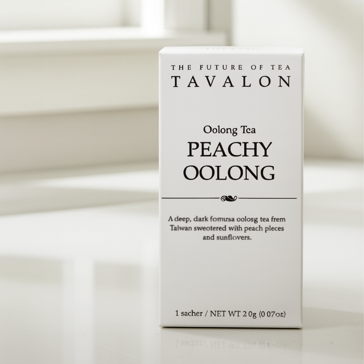 Peachy Oolong Teabag Front View | Tavalon Tea Australia