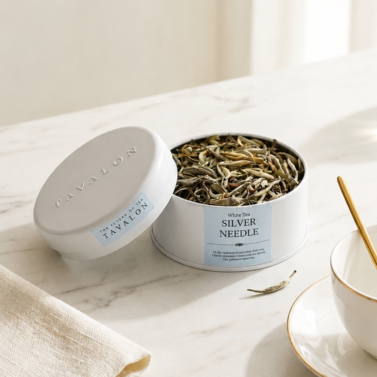 Silver Needle Small Tin | Tavalon Tea Australia