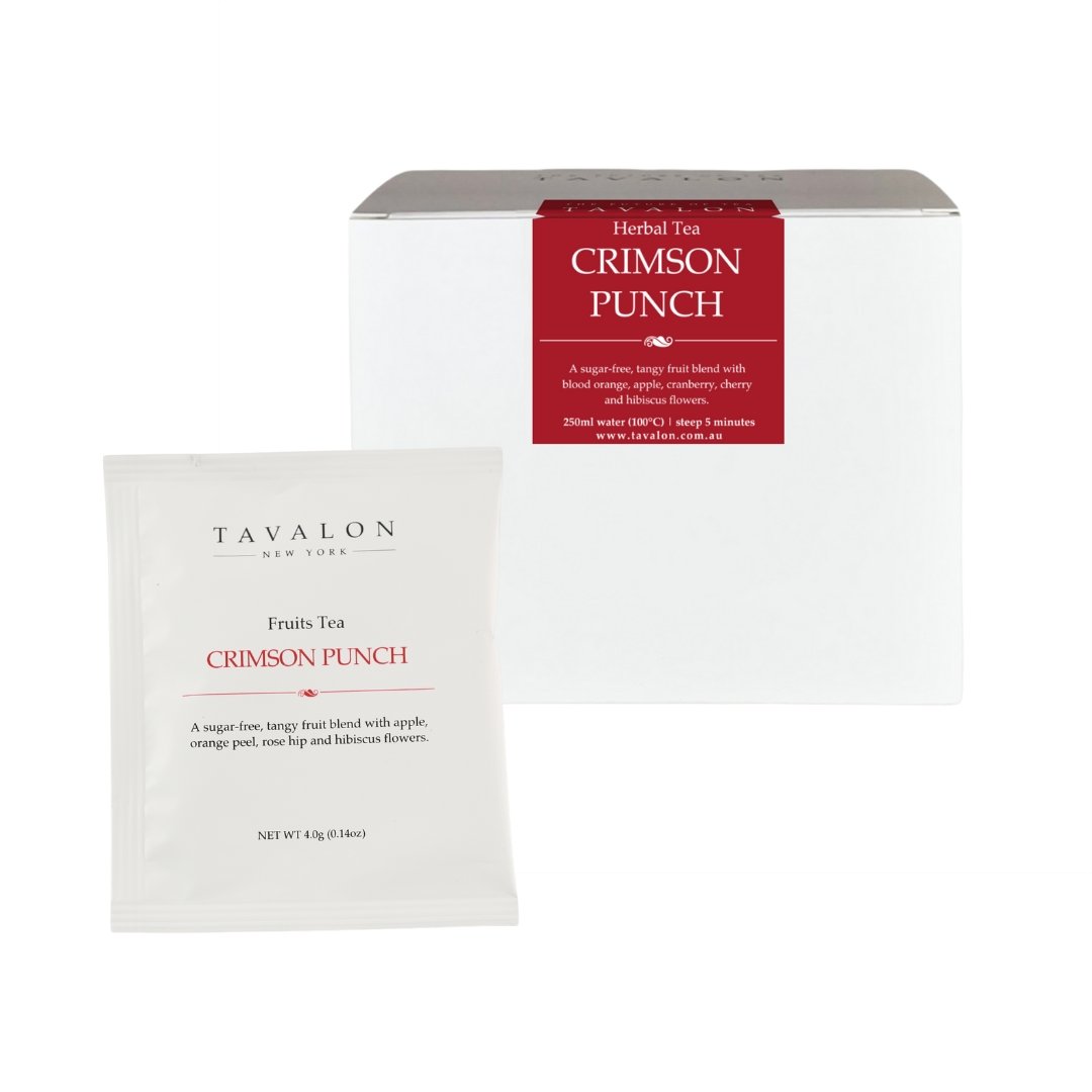 Crimson Punch Wrapped Teabags | Tavalon Tea Australia