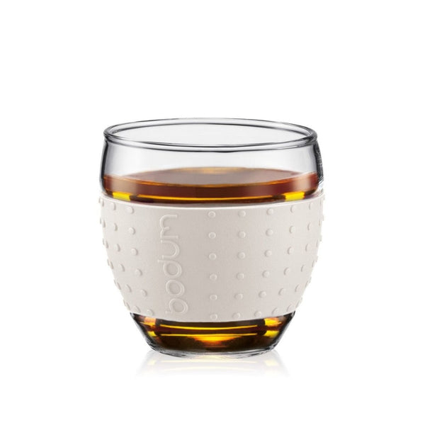 PAVINA Glass with White Silicone Sleeve 350ml | Tavalon Tea Australia