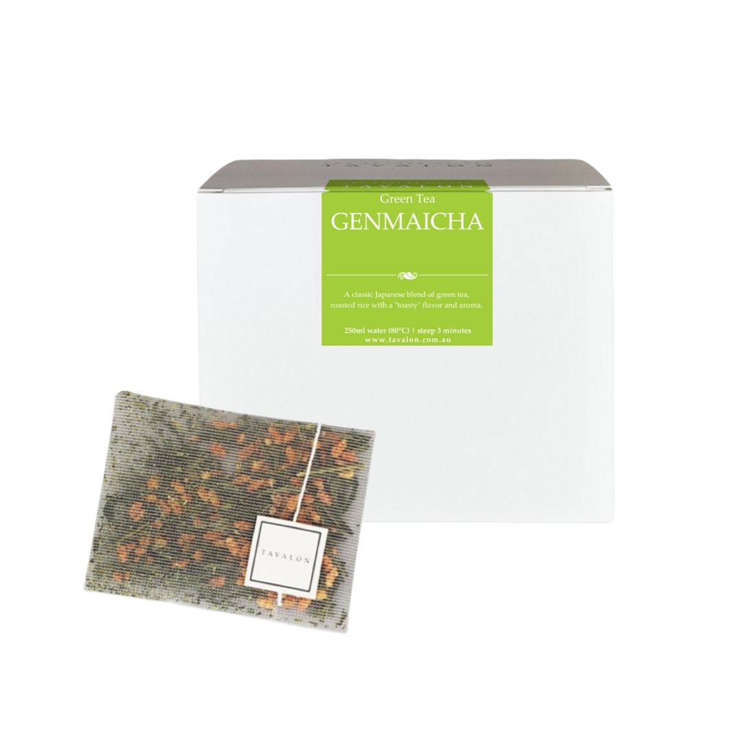 Temach Tea Genmaicha Teabag | 20 PLA Teabags | Tavalon Tea Australia & New Zealand