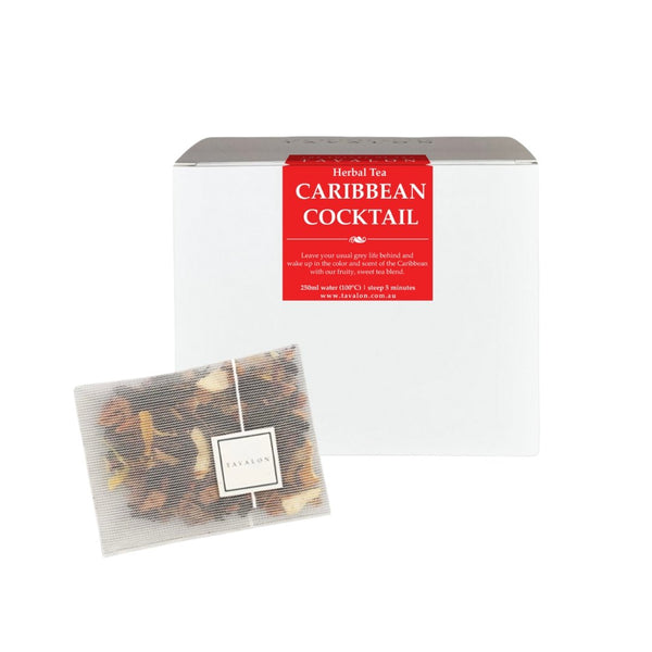 Caribbean Cocktail Teabag and Package | Tavalon Tea Australia