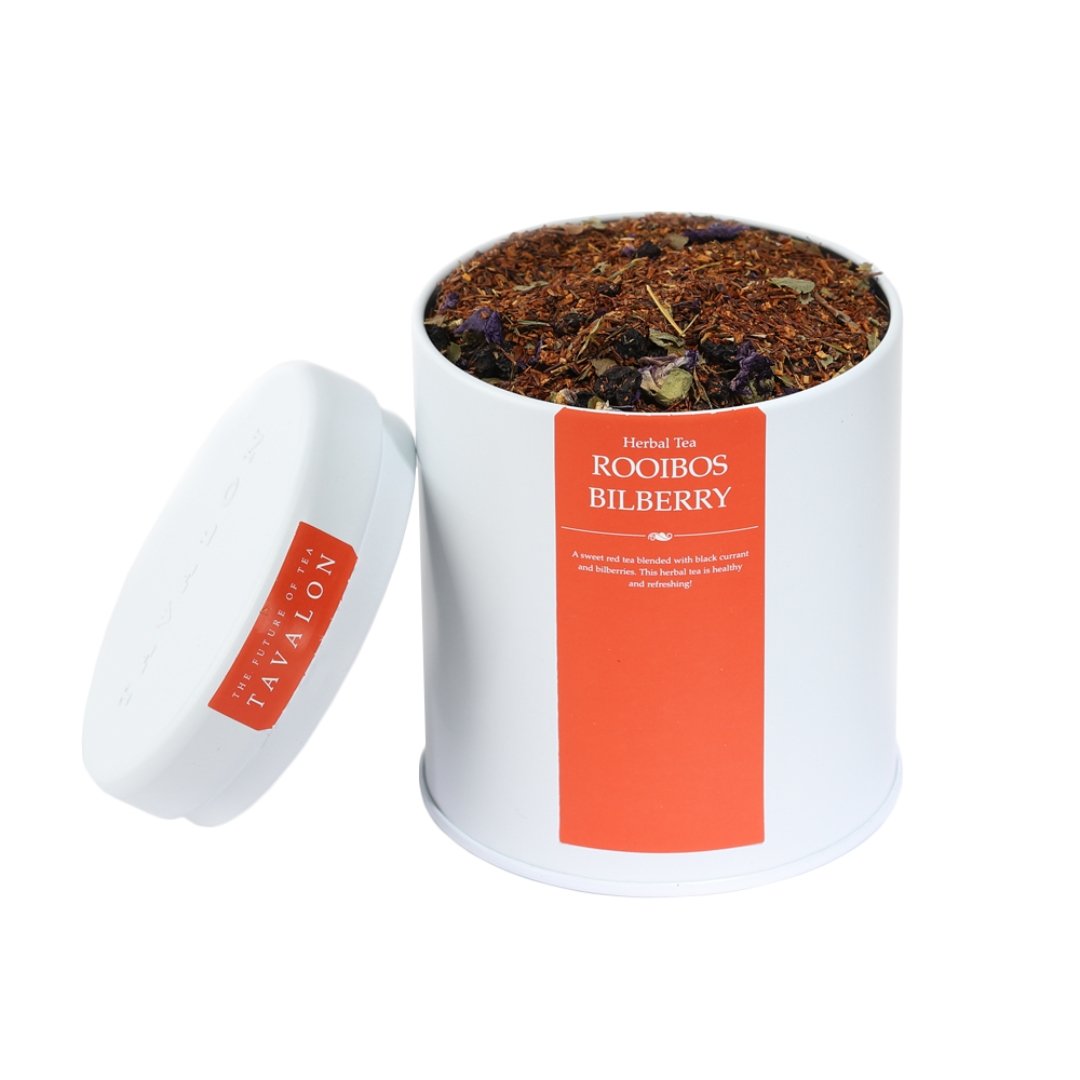 Rooibos Bilberry Loose Leaf Large Tin | Tavalon Tea Australia