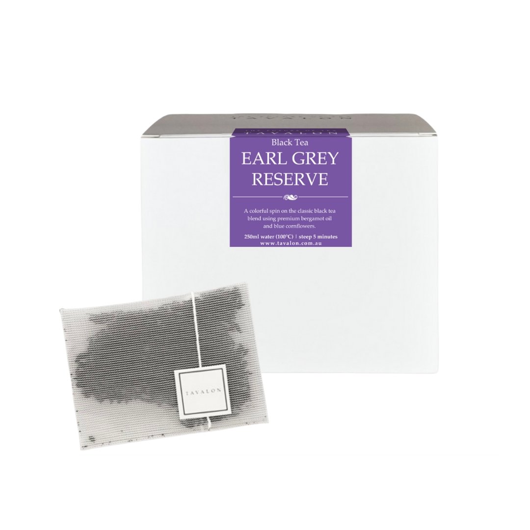 Earl Grey Reserve Small Teabag Package | Tavalon Tea Australia