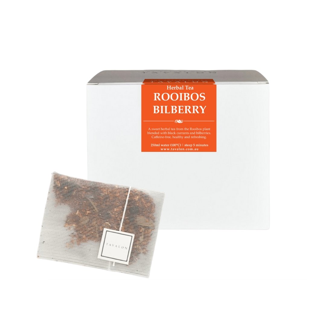 Rooibos Bilberry Teabag & Package | Tavalon Tea Australia