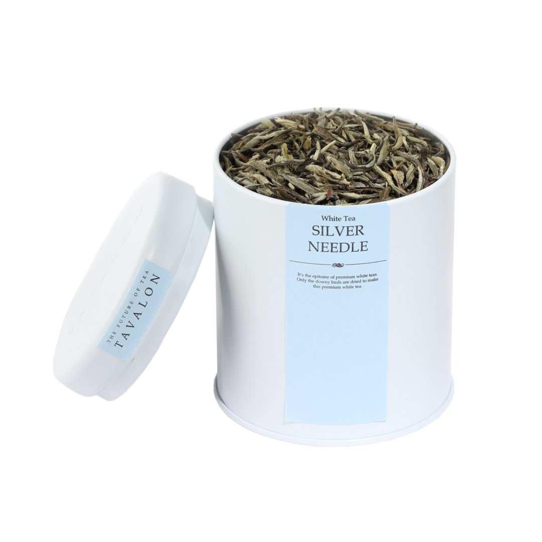 Silver Needle Loose Leaf Large Tin | Tavalon Tea Australia