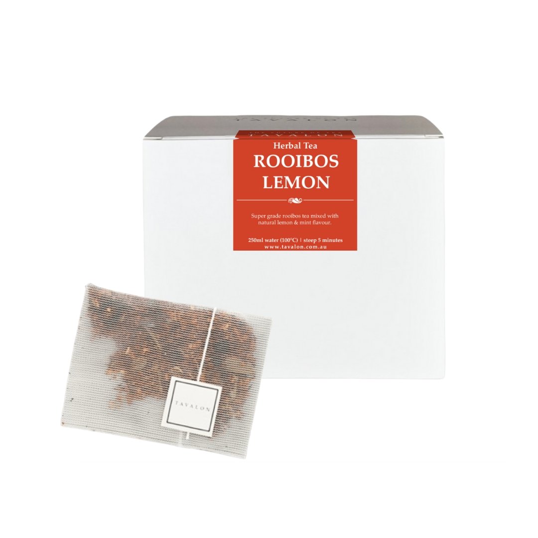Rooibos Lemon Teabag & Package | Tavalon Tea Australia