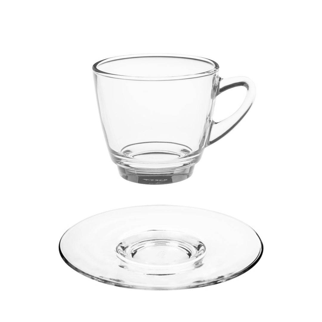 Clear Cup & Saucer | Tavalon Tea Australia