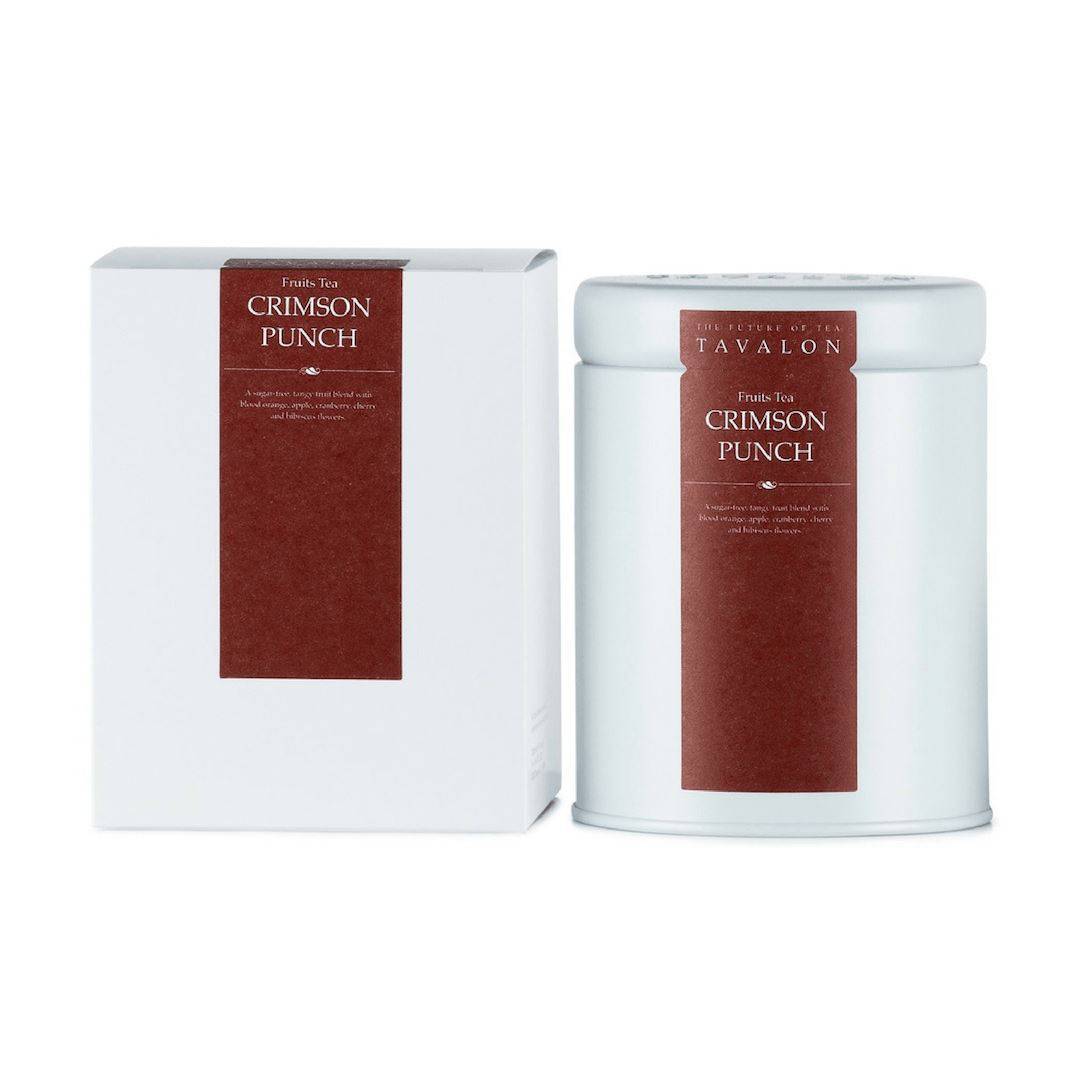 Crimson Punch Large Tin & Package | Tavalon Tea Australia