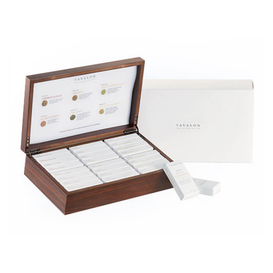 Wooden Tea Display Box T24 | Tavalon Tea Australia