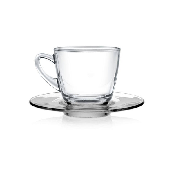 Clear Cup & Saucer | Tavalon Tea Australia