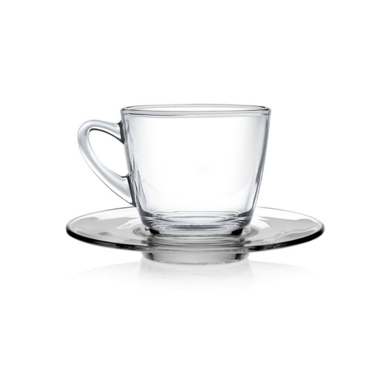 Clear Cup & Saucer | Tavalon Tea Australia