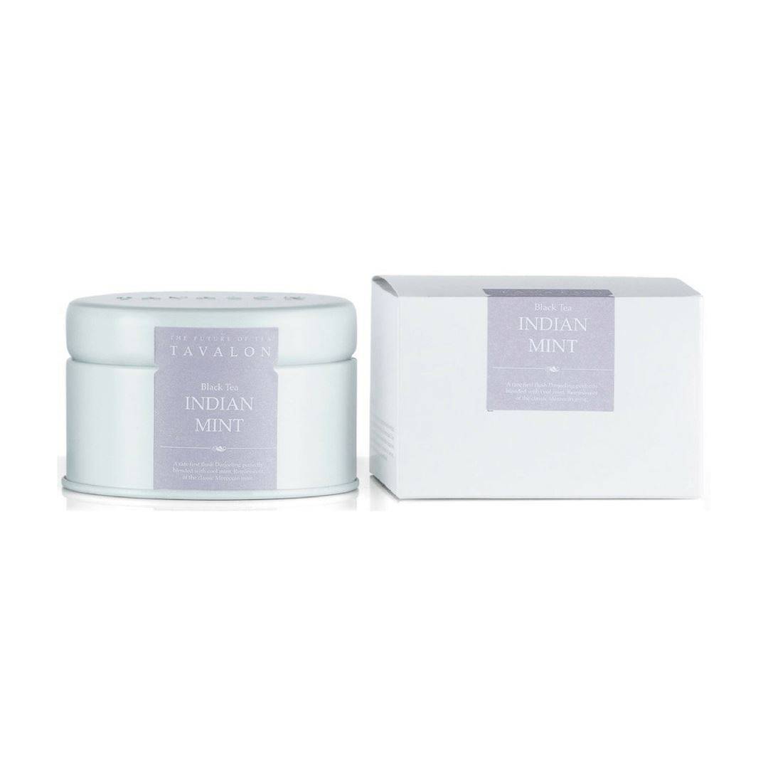 Indian Mint Small Tin & Package | Tavalon Tea Australia