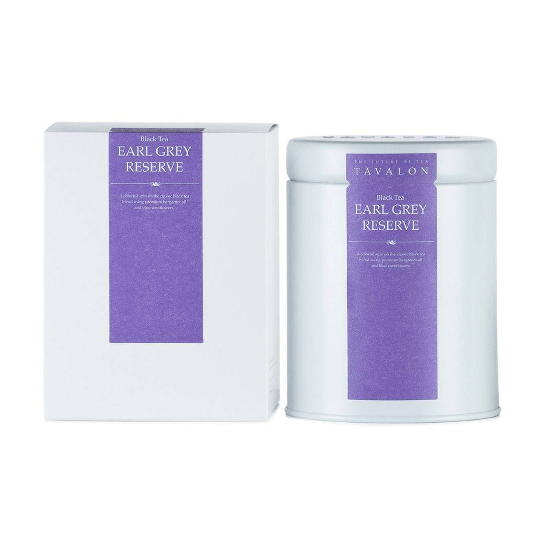 Earl Grey Reserve Large Tin & Package | Tavalon Tea Australia