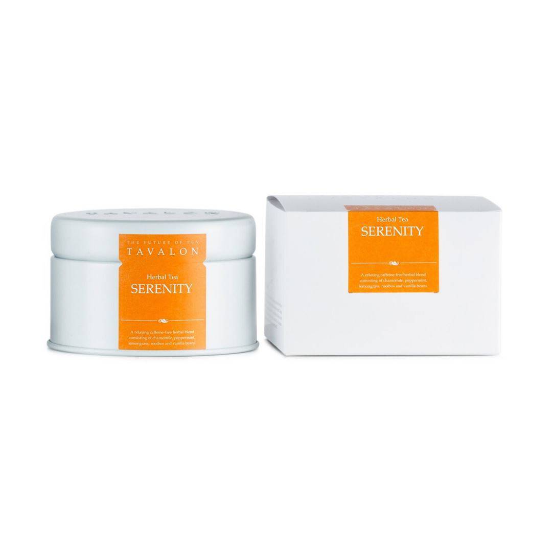 Serenity Small Tin & Package| Tavalon Tea Australia