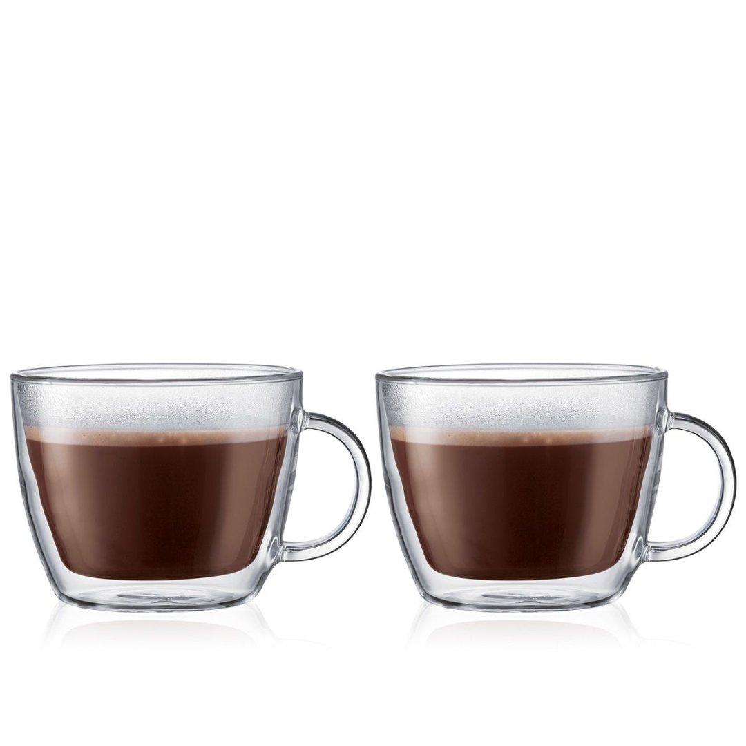 BISTRO Double Wall Latte Mug 450ml - Tavalon Tea Australia 