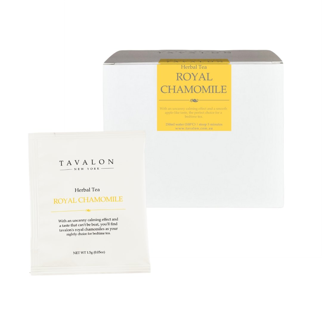 Royal Chamomile Wrapped Teabags | Tavalon Tea Australia
