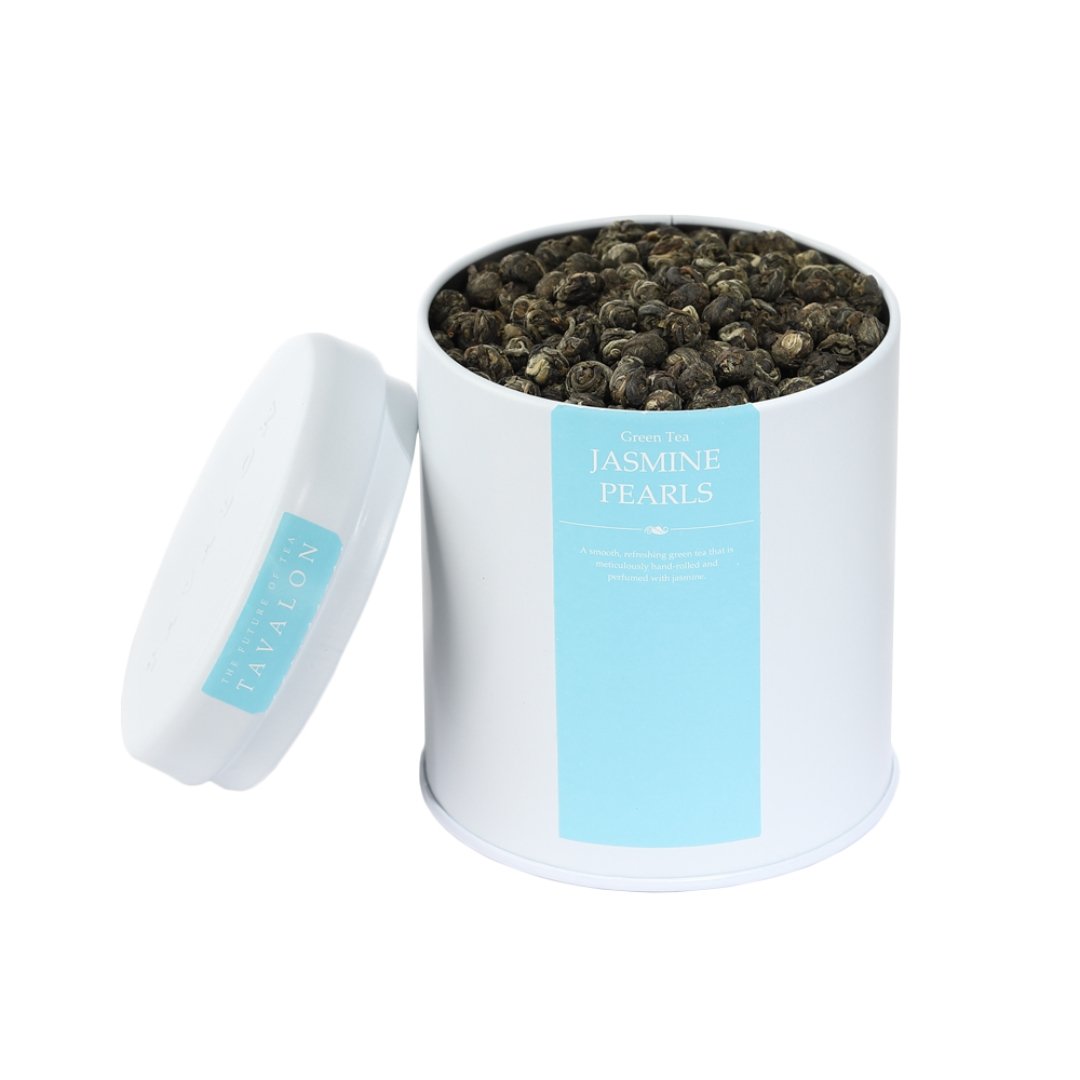 Jasmine Pearls Large Tin Loose Leaf Tea | Tavalon Tea Australia