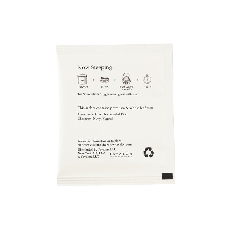 Genmaicha Wrapped Teabags | Tavalon Tea Australia