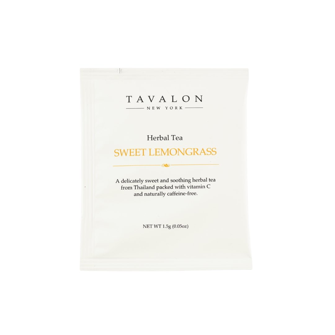 Sweet Lemongrass Wrapped Teabags | Tavalon Tea Australia