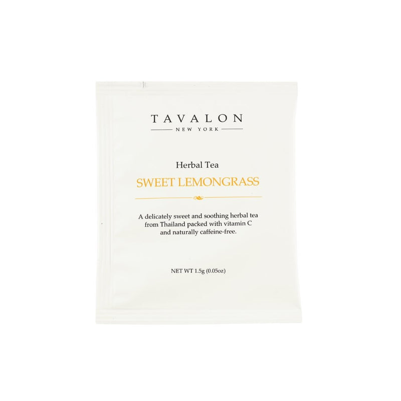 Sweet Lemongrass Wrapped Teabags | Tavalon Tea Australia